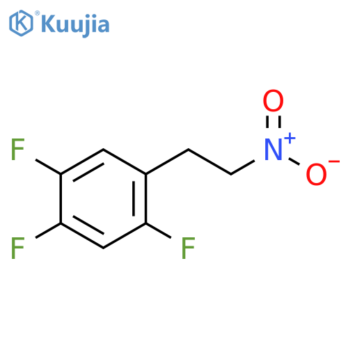Benzene, 1,2,4-trifluoro-5-(2-nitroethyl)- structure