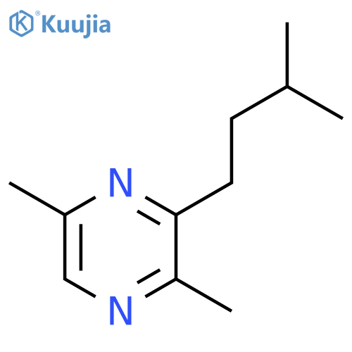 Pyrazine,2,5-dimethyl-3-(3-methylbutyl)- structure