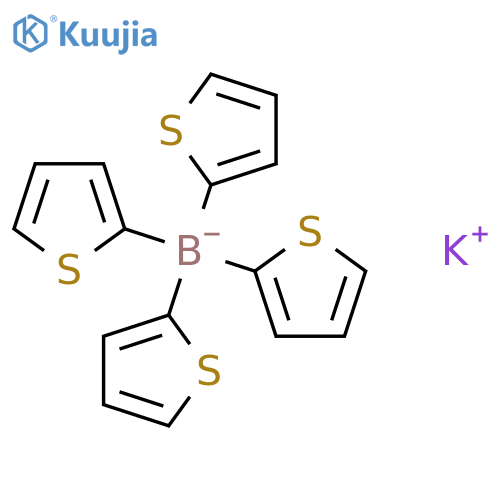 Borate(1-),tetra-2-thienyl-, potassium (9CI) structure
