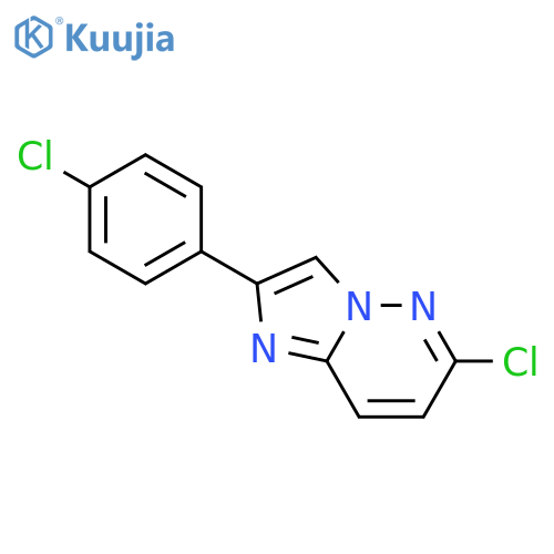 6-Chloro-2-(4-chlorophenyl)imidazo[1,2-b]pyridazine structure