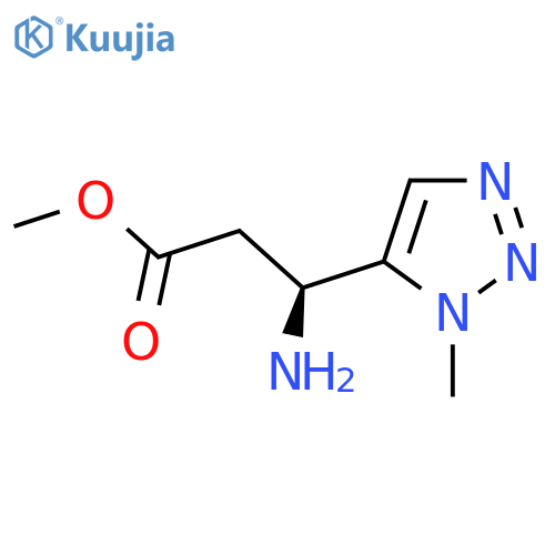 methyl (3S)-3-amino-3-(1-methyl-1H-1,2,3-triazol-5-yl)propanoate structure