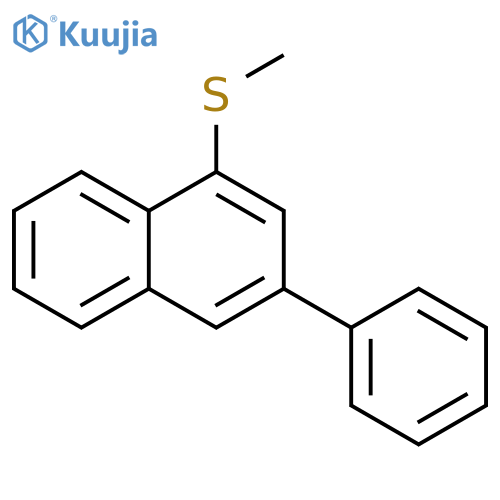 Naphthalene, 1-(methylthio)-3-phenyl- structure