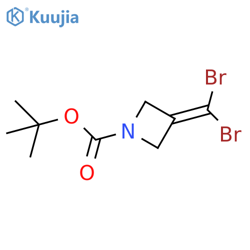 Tert-butyl 3-(dibromomethylidene)azetidine-1-carboxylate structure
