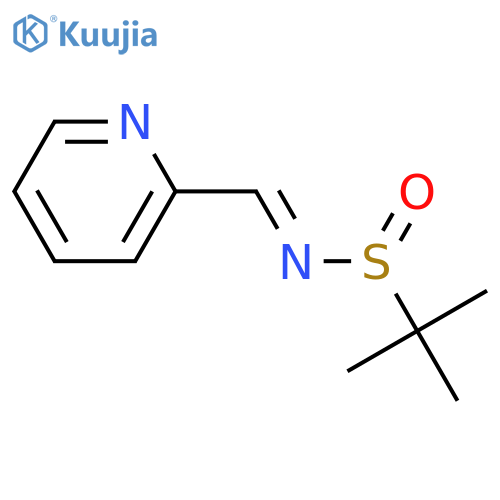 2-Propanesulfinamide, 2-methyl-N-(2-pyridinylmethylene)-, [N(E)]- structure