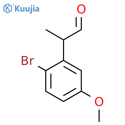 2-(2-Bromo-5-methoxyphenyl)propanal structure