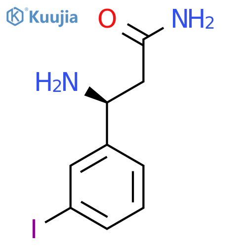 (3S)-3-Amino-3-(3-iodophenyl)propanamide structure