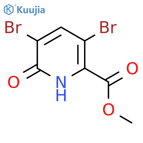 Methyl 3,5-dibromo-6-hydroxypicolinate structure