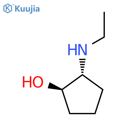 rac-(1R,2R)-2-(ethylamino)cyclopentan-1-ol structure