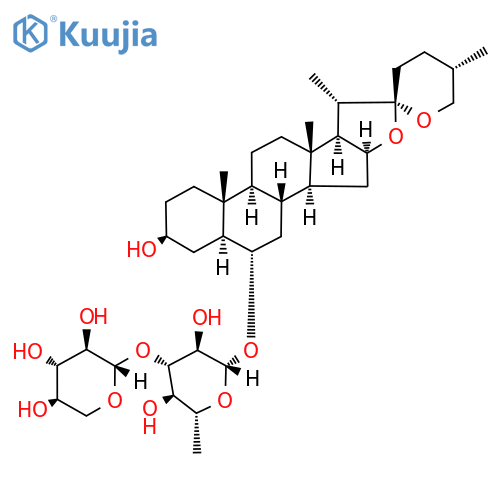 Neochlorogenin 6-O-β-D-xylopyranosyl
-(1→3)-β-D-quinovopyranoside structure