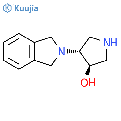 (3R,4R)-4-(2,3-Dihydro-1H-isoindol-2-yl)pyrrolidin-3-ol structure