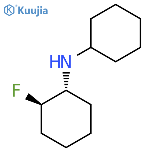(1R,2R)-N-Cyclohexyl-2-fluorocyclohexan-1-amine structure