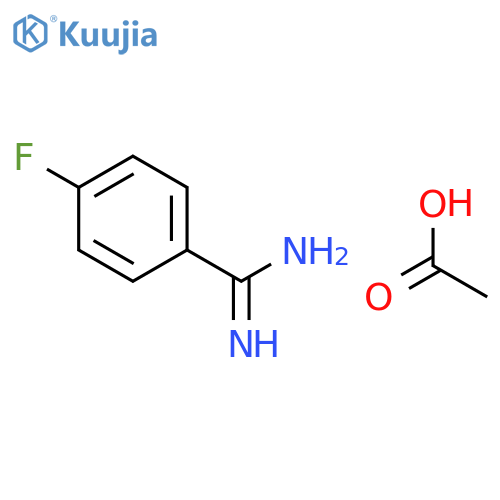 4-FLUOROBENZAMIDINE ACETATE structure