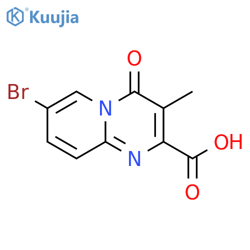 7-Bromo-3-methyl-4-oxo-4H-pyrido[1,2-a]pyrimidine-2-carboxylic acid structure