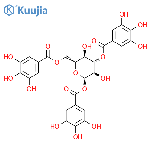 1,3,6-tri-O-galloyl-beta-D-glucose structure