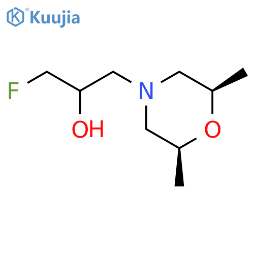 1-[(2R,6S)-2,6-Dimethylmorpholin-4-yl]-3-fluoropropan-2-ol structure