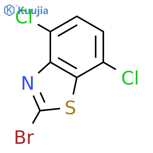 2-bromo-4,7-dichloro-1,3-benzothiazole structure