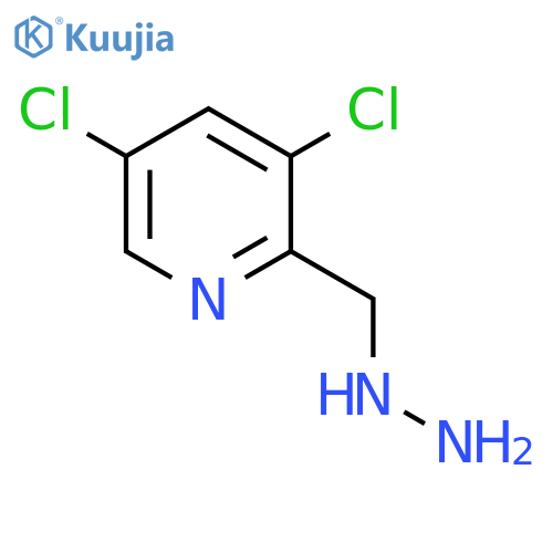 3,5-Dichloro-2-(hydrazinylmethyl)pyridine structure