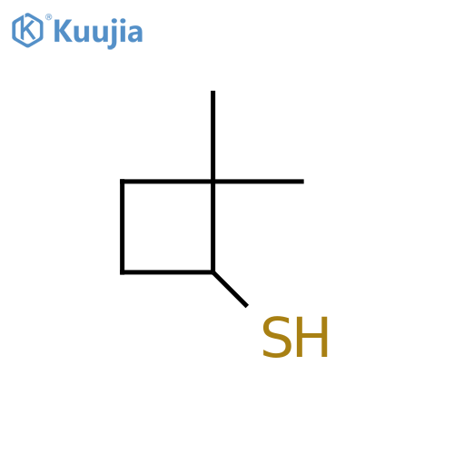2,2-Dimethylcyclobutane-1-thiol structure