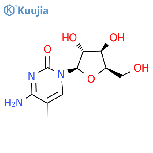 1-(b-D-Xylofuranosyl)-5-methylcytosine structure