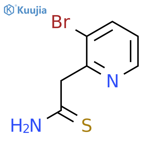 2-(3-Bromopyridin-2-yl)ethanethioamide structure