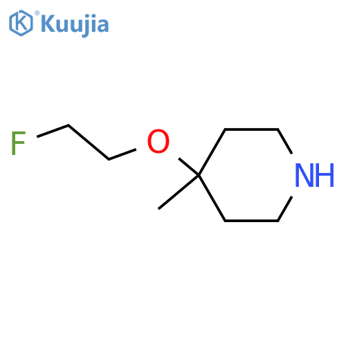 4-(2-Fluoroethoxy)-4-methylpiperidine structure