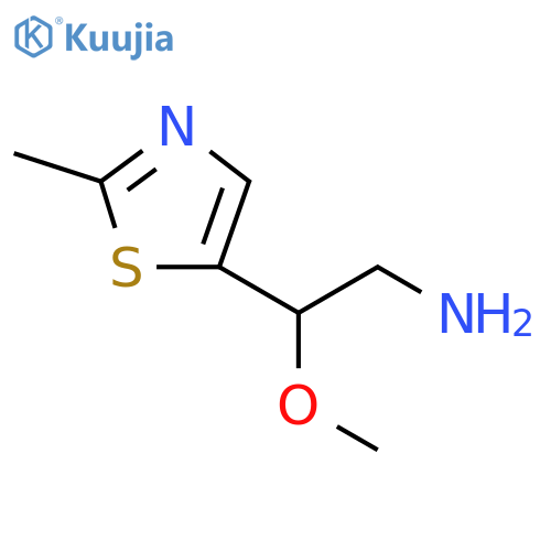 5-Thiazoleethanamine, β-methoxy-2-methyl- structure