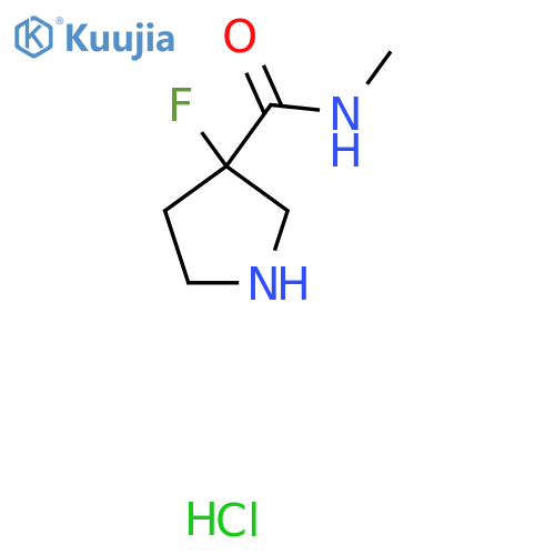 3-fluoro-N-methylpyrrolidine-3-carboxamide hydrochloride structure