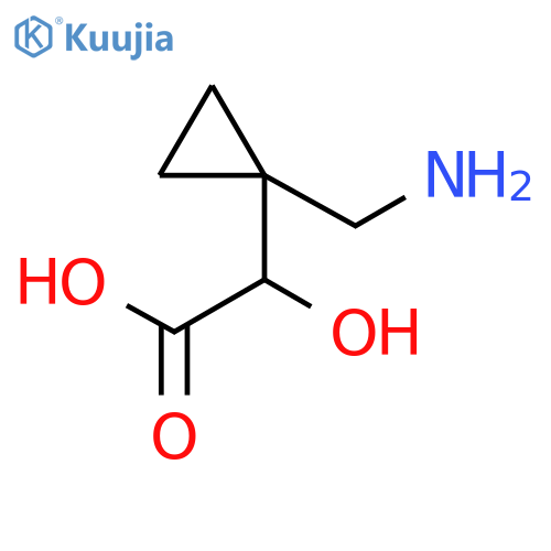 Cyclopropaneacetic acid, 1-(aminomethyl)-α-hydroxy- structure