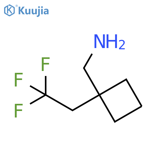 [1-(2,2,2-trifluoroethyl)cyclobutyl]methanamine structure