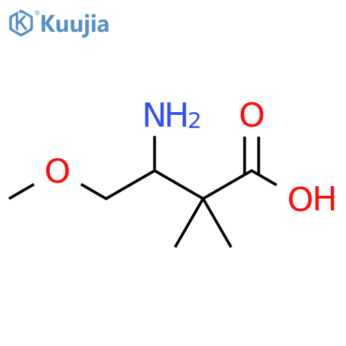 Butanoic acid, 3-amino-4-methoxy-2,2-dimethyl- structure