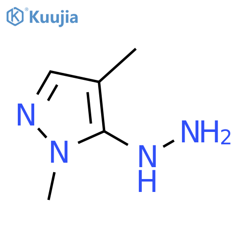 1H-Pyrazole, 5-hydrazinyl-1,4-dimethyl- structure