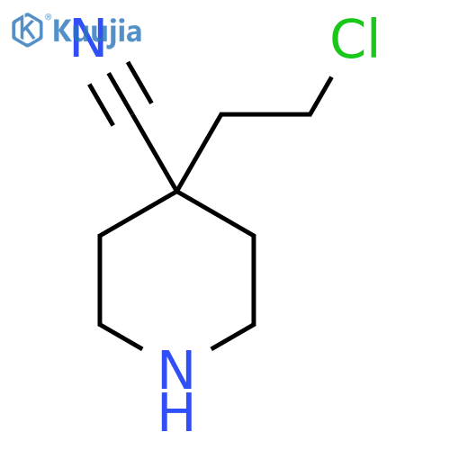 4-(2-Chloroethyl)piperidine-4-carbonitrile structure