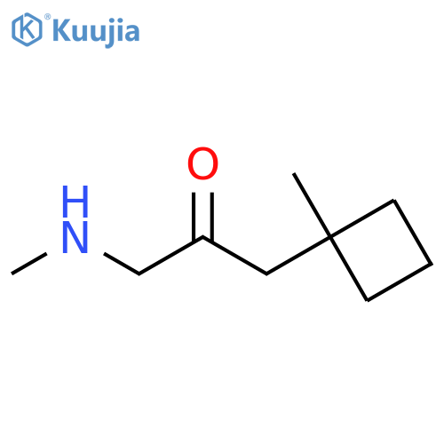 1-(Methylamino)-3-(1-methylcyclobutyl)propan-2-one structure