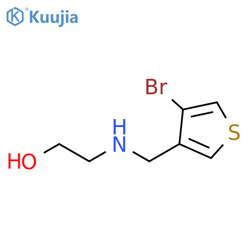 Ethanol, 2-[[(4-bromo-3-thienyl)methyl]amino]- structure