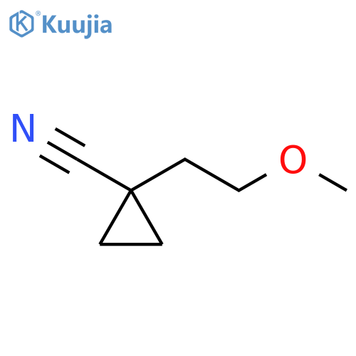 Cyclopropanecarbonitrile, 1-(2-methoxyethyl)- structure