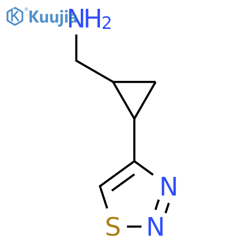 [2-(1,2,3-Thiadiazol-4-yl)cyclopropyl]methanamine structure
