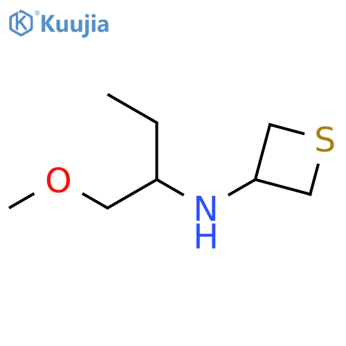 N-(1-methoxybutan-2-yl)thietan-3-amine structure