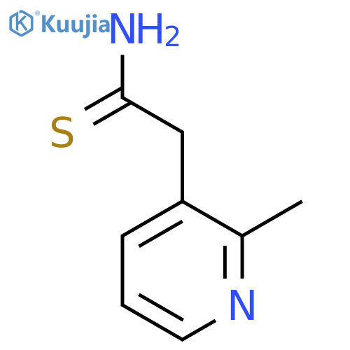 2-(2-Methylpyridin-3-yl)ethanethioamide structure