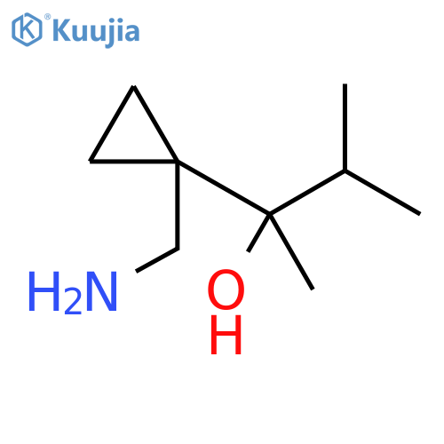Cyclopropanemethanol, 1-(aminomethyl)-α-methyl-α-(1-methylethyl)- structure