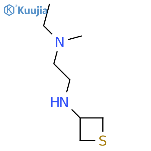 N-{2-[ethyl(methyl)amino]ethyl}thietan-3-amine structure