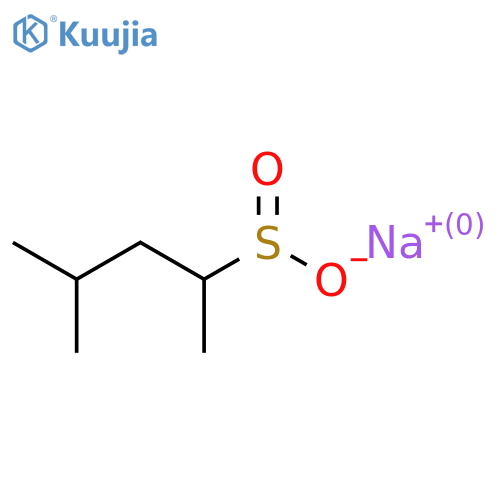 Sodium 4-methylpentane-2-sulfinate structure