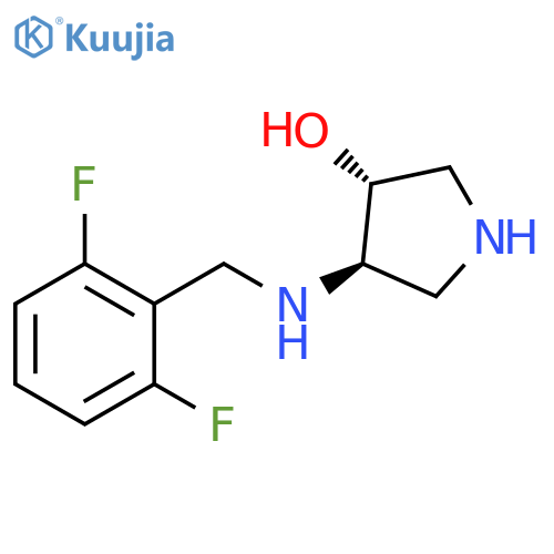 trans-4-{(2,6-difluorophenyl)methylamino}pyrrolidin-3-ol structure