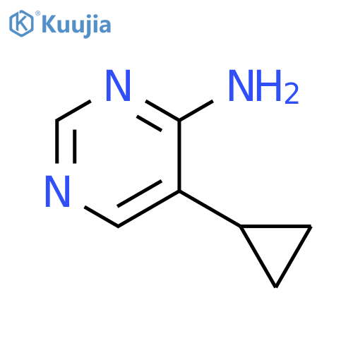 4-Pyrimidinamine, 5-cyclopropyl- structure