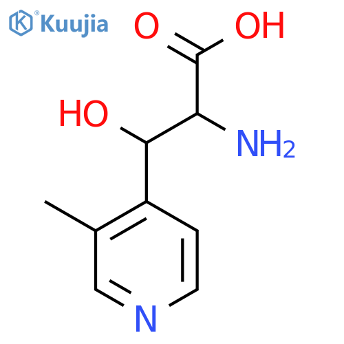 2-Amino-3-hydroxy-3-(3-methylpyridin-4-yl)propanoic acid structure