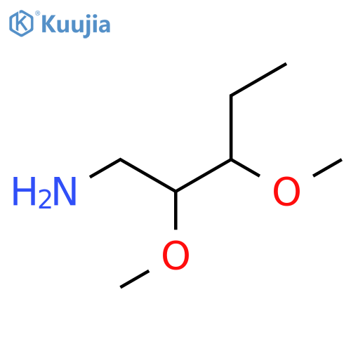 2,3-Dimethoxypentan-1-amine structure