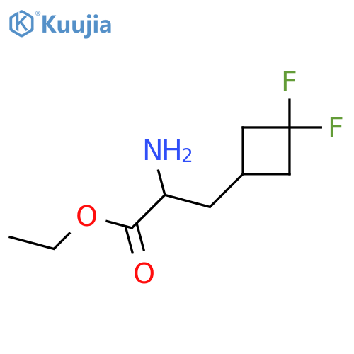 Ethyl 2-amino-3-(3,3-difluorocyclobutyl)propanoate structure