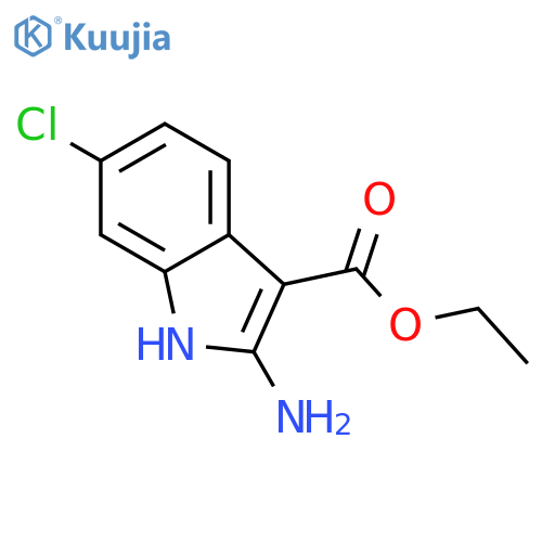 ethyl 2-amino-6-chloro-1H-indole-3-carboxylate structure