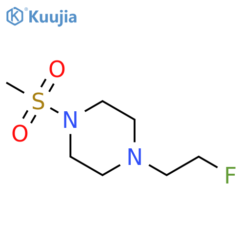 1-(2-fluoroethyl)-4-methanesulfonylpiperazine structure