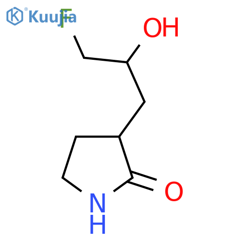 3-(3-Fluoro-2-hydroxypropyl)pyrrolidin-2-one structure