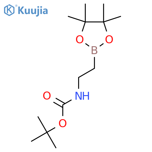 2-(Boc-Amino)ethylboronic acid pinacol ester structure